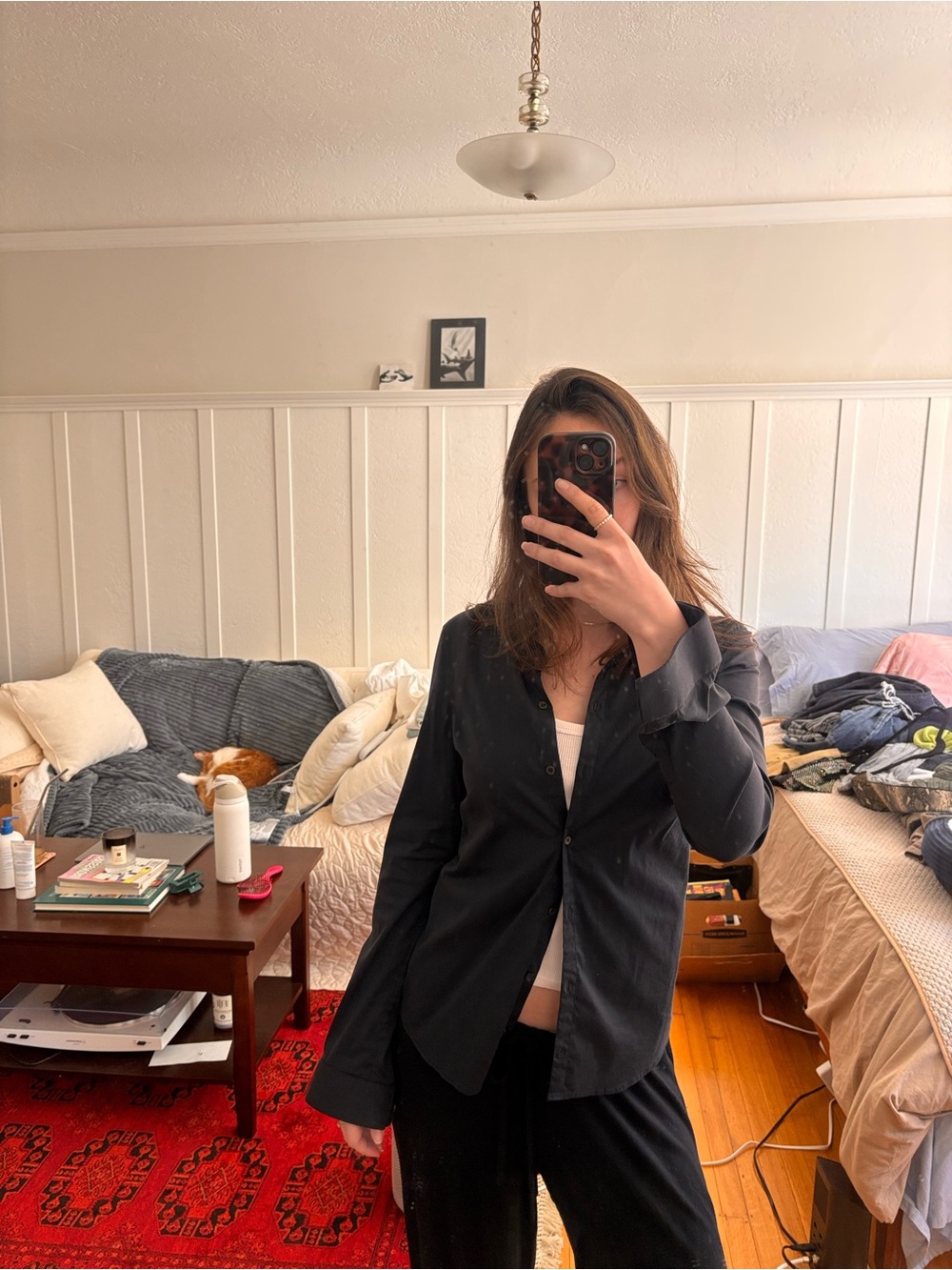 Prada Black Button-Down Shirt